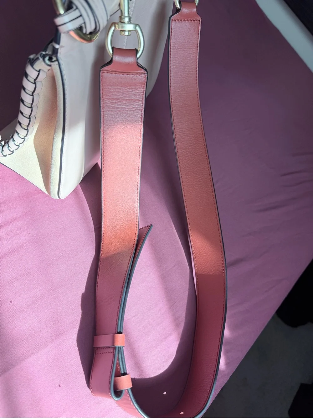 See By Chloe Two-Tone Blush and Rose crossbody Bag